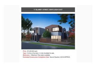 Townhouses throughout Melbourne