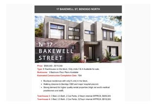 Townhouses throughout Melbourne