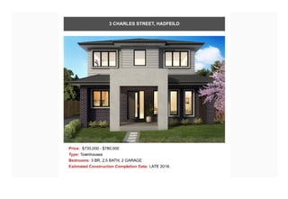 Townhouses throughout Melbourne