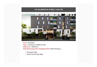 Townhouses throughout Melbourne