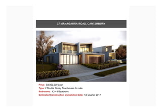 Townhouses throughout Melbourne