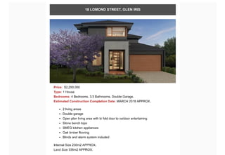 Townhouses throughout Melbourne