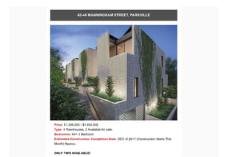 Townhouses throughout Melbourne