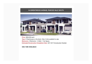 Townhouses throughout Melbourne