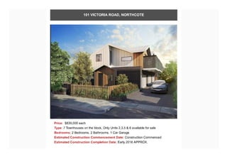 Townhouses throughout Melbourne