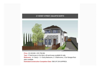 Townhouses throughout Melbourne