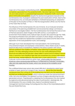 Town planning concepts- le corbusier (with pics) | PDF