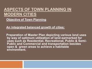 Town planning presentation | PPTX