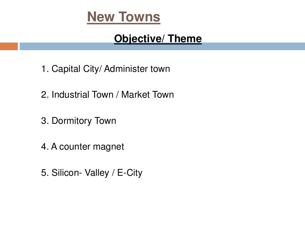 Town planning presentation