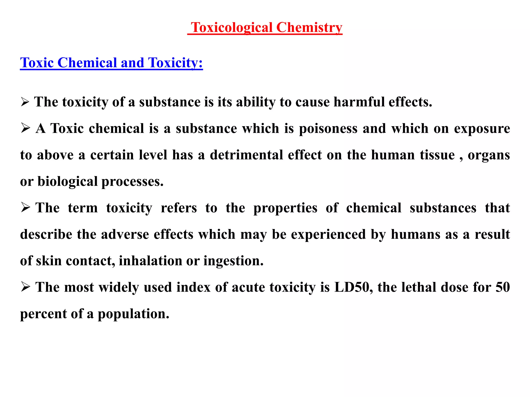 Environmental and Chemical Toxicology | PPTX