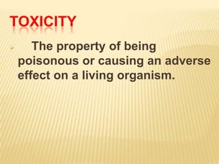Toxicity Definition Example Picture Toxicity | PPTX