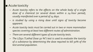 Toxicity Studies | PPTX