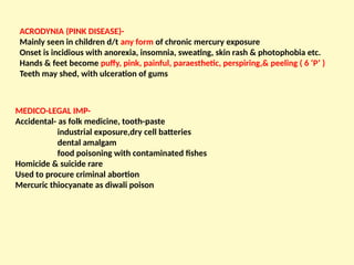 TOXICO- MERCURY (Inorganic mercury is poisonous).pptx