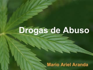 Drogas de Abuso

Mario Ariel Aranda

 