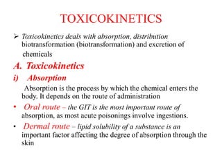 Toxicokinetics Slide 2