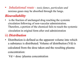 Toxicokinetics Slide 3
