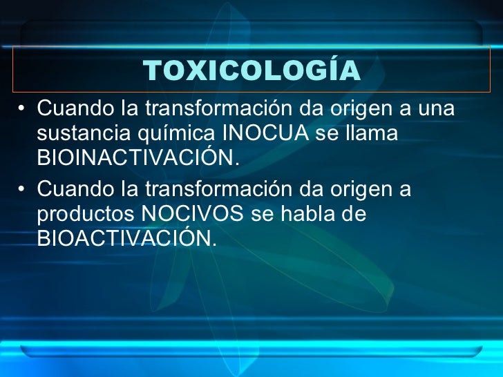 Toxicología