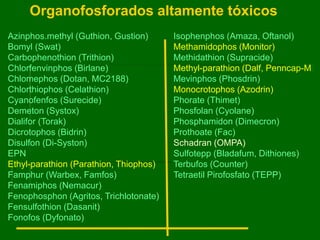 TOXICOLOGÍA PLAGUICIDAS Fungicidas, Fumigantes | PPTX