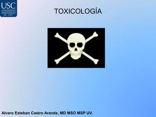 TOXICOLOGÍA




Alvaro Esteban Castro Aranda, MD MSO MSP UV.
 