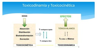 Toxicodinamia y Toxicocinética