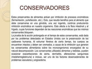Toxicologia de los alimentos | PPTX
