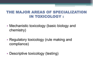 Toxicology and its types by Kashikant Yadav | PPTX