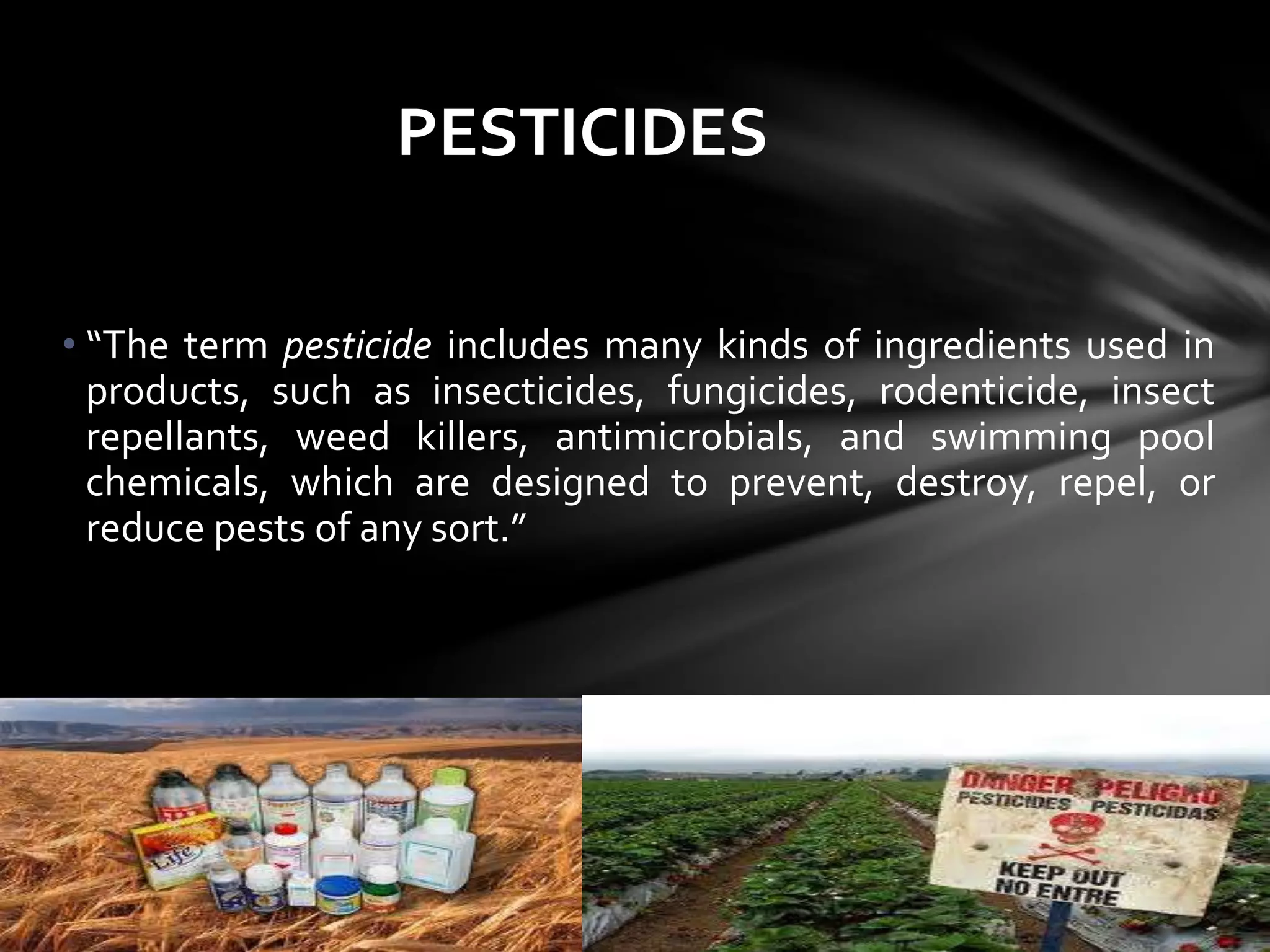 Toxicology of drugs and pesticides classification,history,mechanism of ...