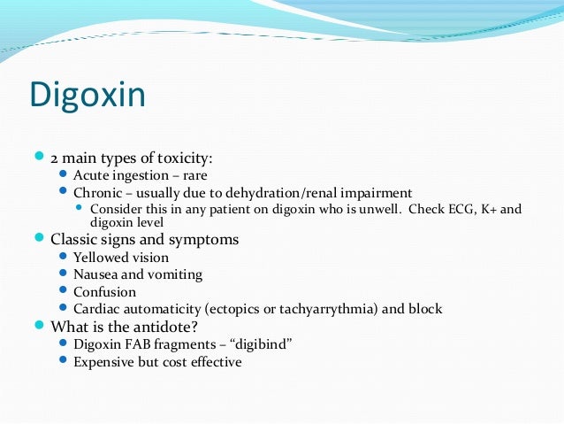 is digoxin effective