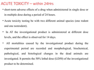 Toxicity studies and their importance | PPTX