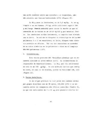 Toxicos en los alimentos....