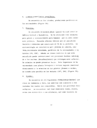 Toxicos en los alimentos....