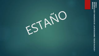 UNIDADII
SINTOMATOLOGÍAYDIAGNOSTICODELASINTOICACIONESTÓXICOSVOLATILESY
MINERALES
 