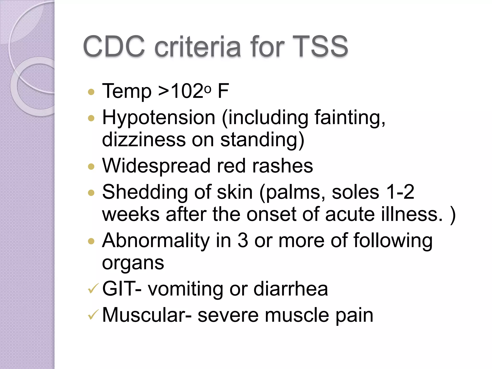 Toxic shock syndrome | PPTX