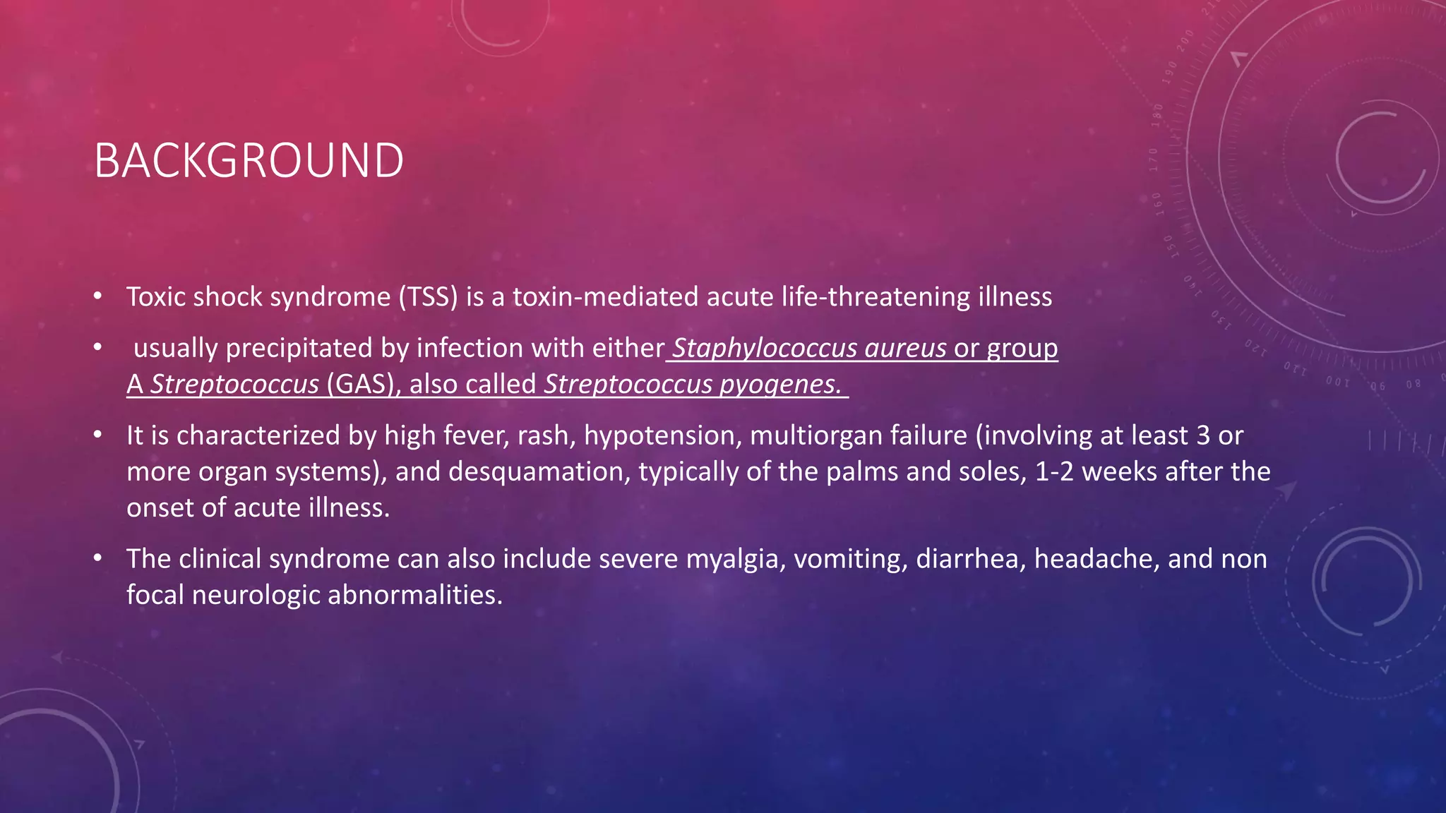 Toxic shock syndrome | PPTX