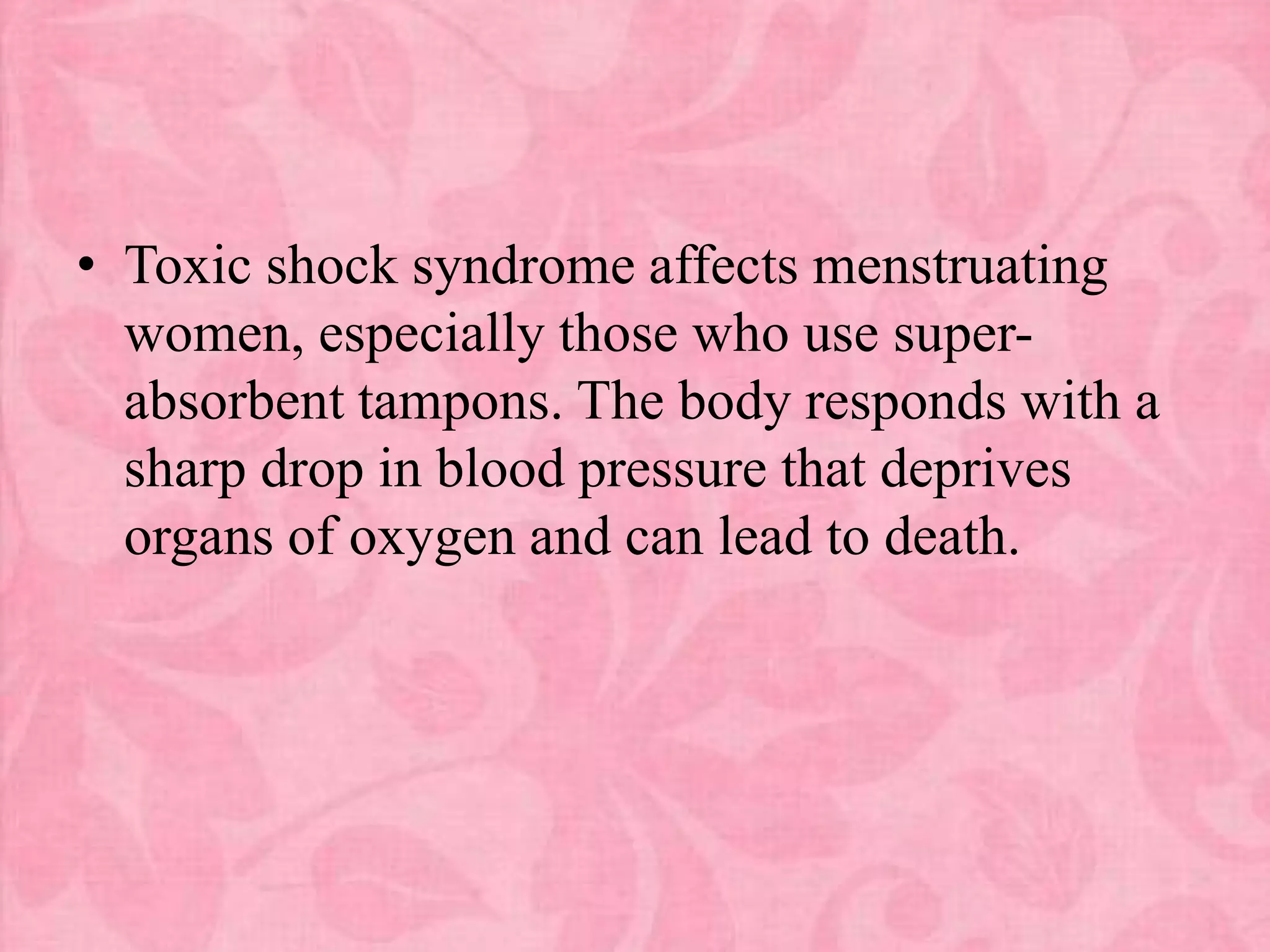 Toxic shock syndrome PPTX