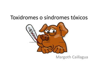 Toxidromes o síndromes tóxicos

Margoth Caillagua

 