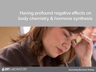 Having profound negative effects on
body chemistry & hormone synthesis
 