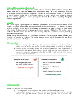 Tetanus Protection Toxoid vaccine | DOCX