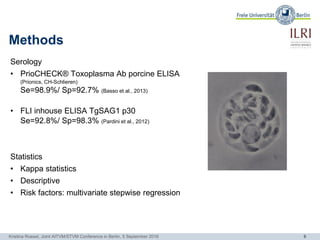 The occurrence of porcine Toxoplasma gondii infections in smallholder production systems in Uganda