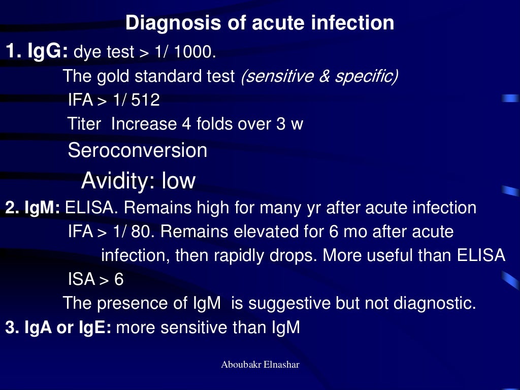 Toxoplasmosis in pregnancy