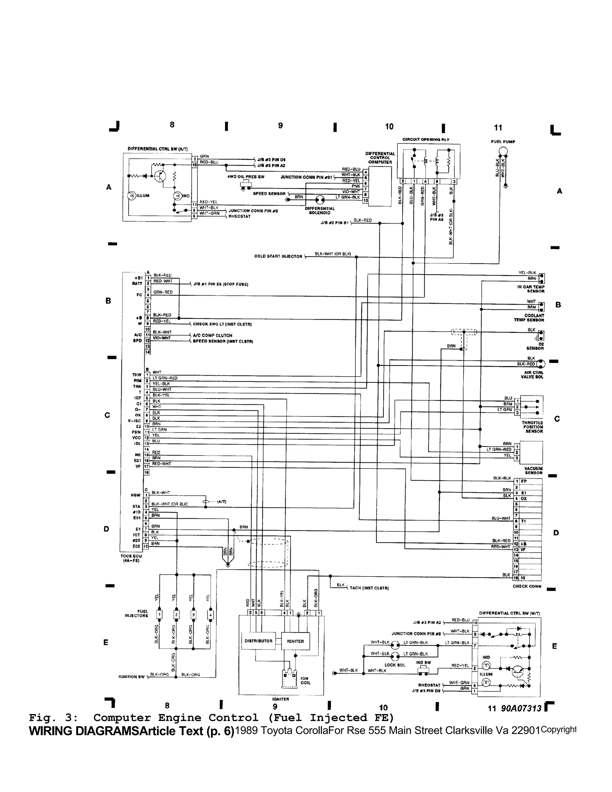 Toyota corolla-wiring-diagram-1998 | PDF