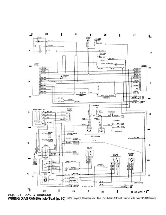 Toyota corolla-wiring-diagram-1998 1989 Toyota Corolla Wiring Diagram SlideShare