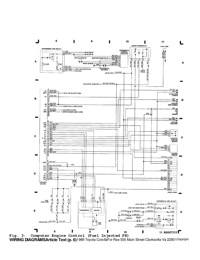 Toyota corolla-wiring-diagram-1998  1989 Toyota Corolla Wiring Diagram    SlideShare