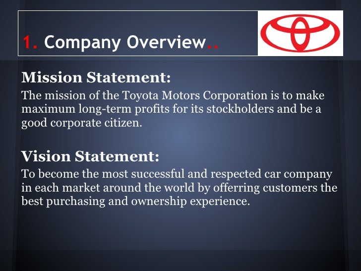Toyota Motors Corp.