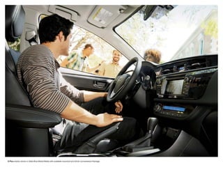 S Plus interior shown in Steel Blue Mixed Media with available moonroof and Driver Convenience Package.
 