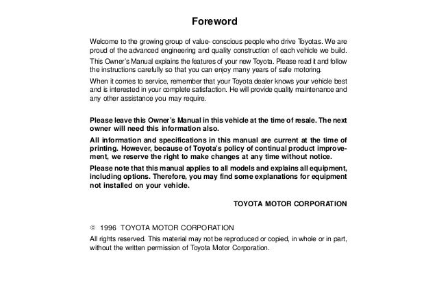 1996 toyota corolla repair manual pdf download