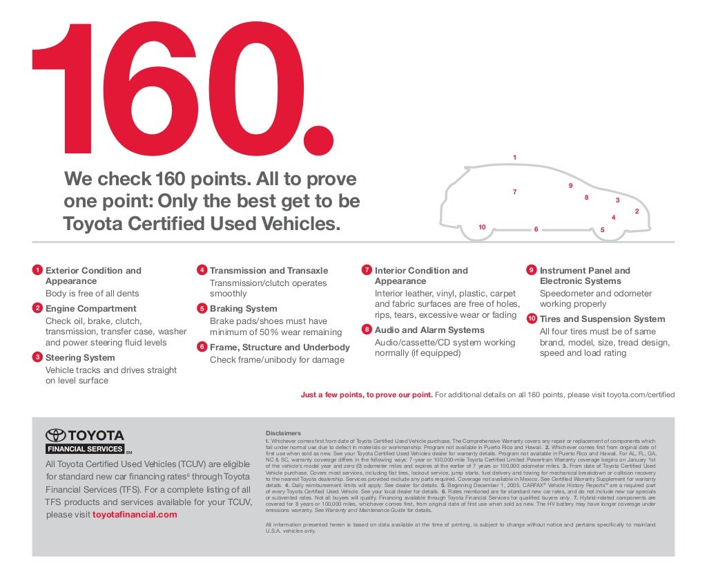 Toyota Certified Used Car Program Information North Hollywood Toyota