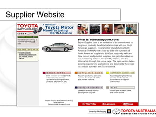 Supplier Website 