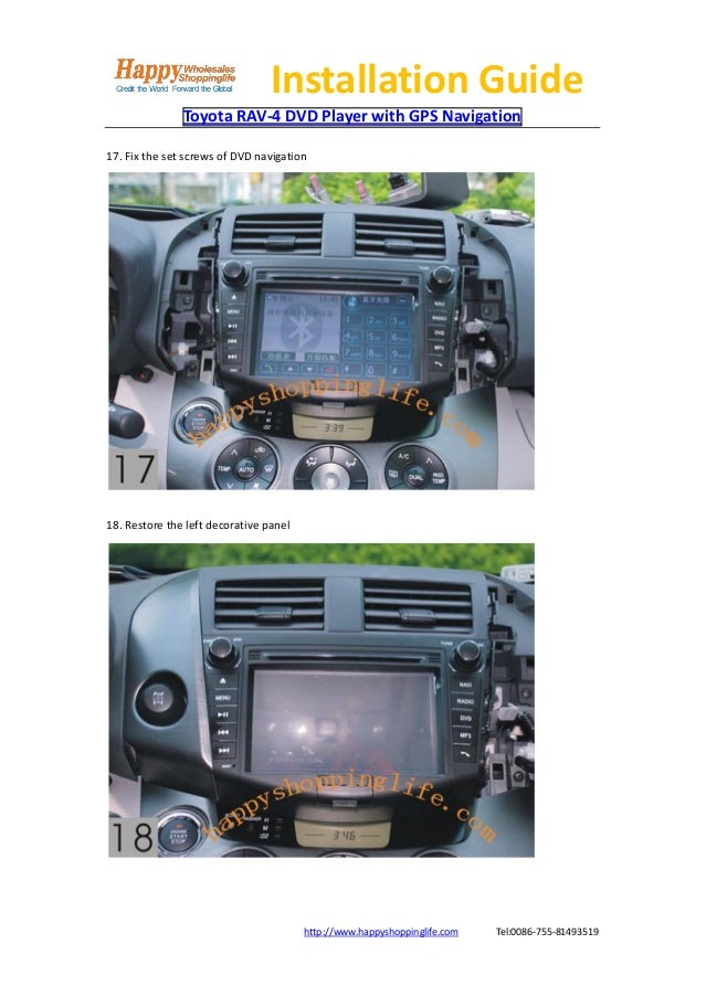 Toyota Navigation Installation Manual