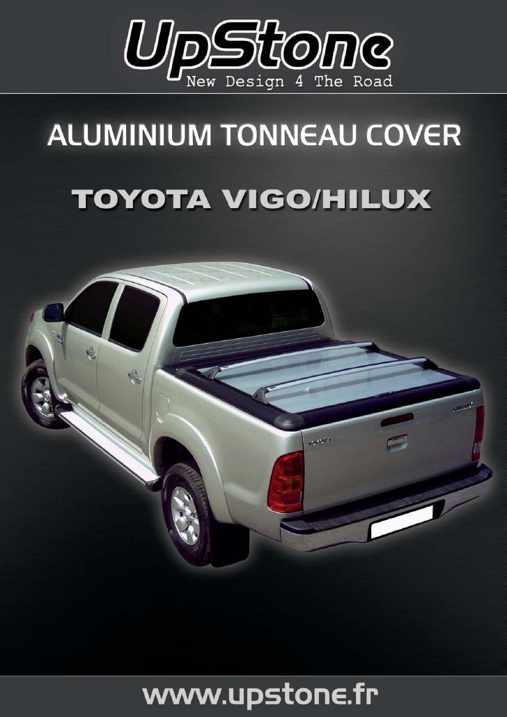 Tonneau Cover Alu Toyota Vigo Hilux Upstone Chez Autoprestige 4x4